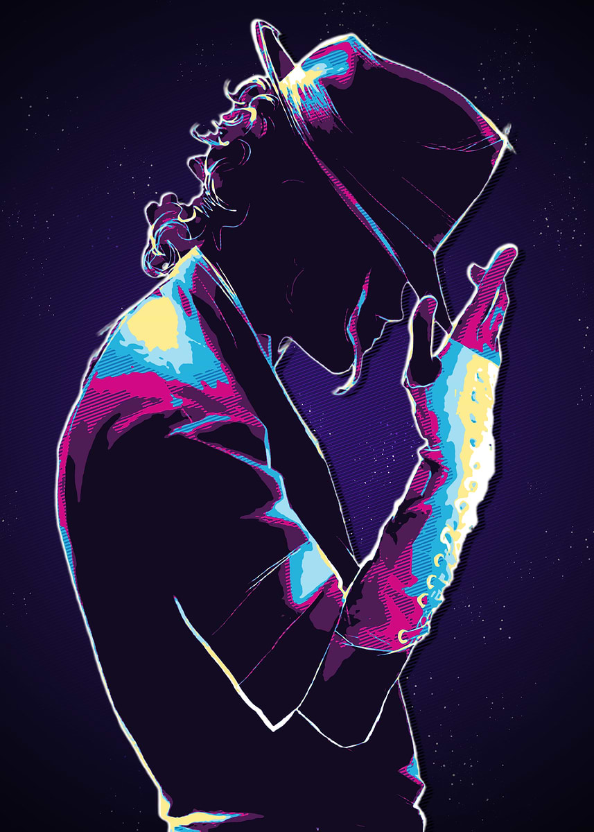 Michael Jackson Pop Art' Poster, picture, metal print, paint by