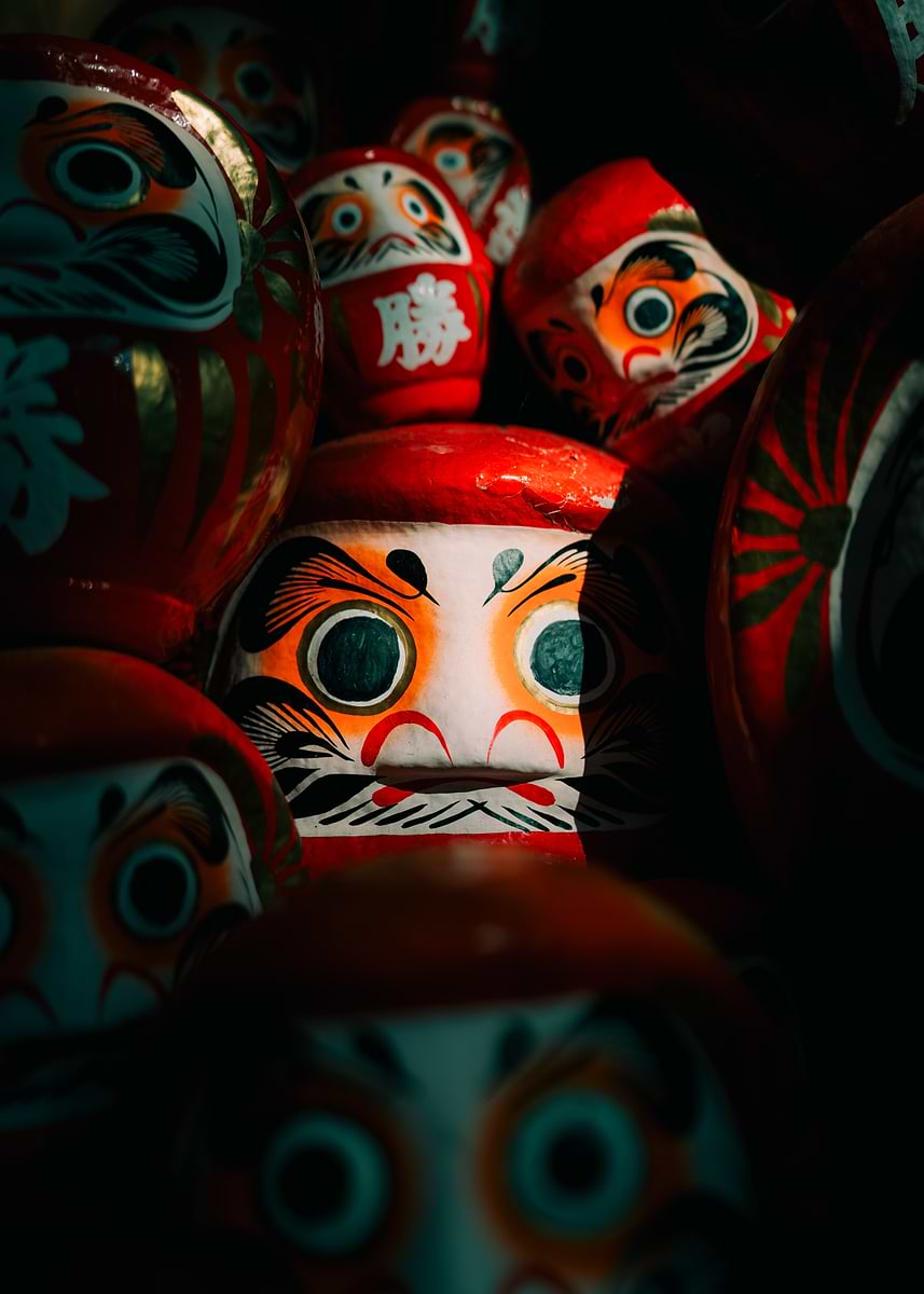 その他 Daruma Artwork Daruma Doll' Poster, picture, metal print, paint by Fanfreak