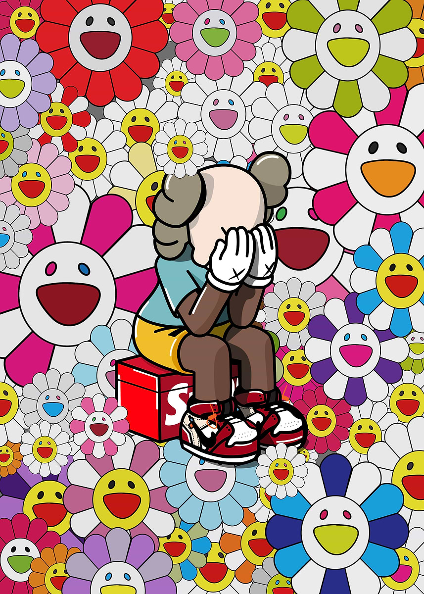 KAWS ' Poster, picture, metal print, paint by Biopic Studio