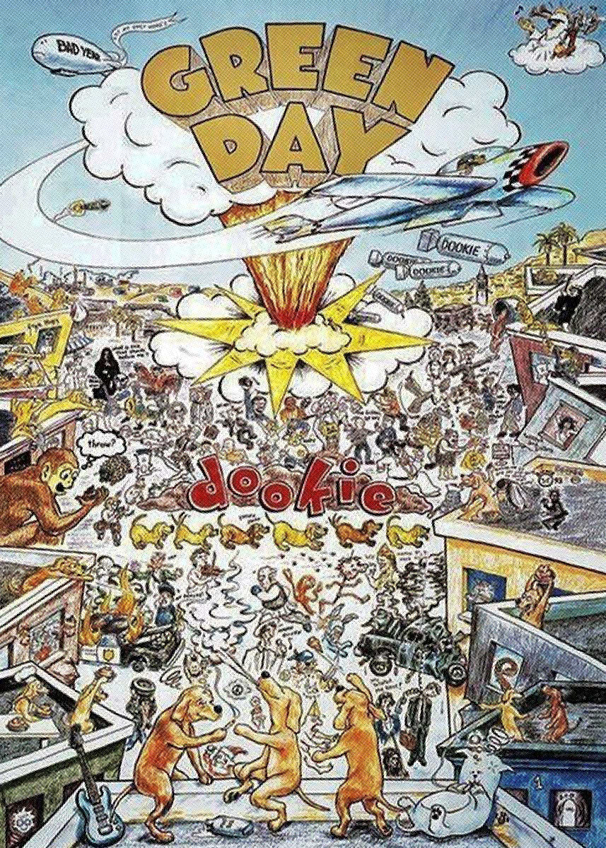 Green Day Punk Rock Band' Poster, picture, metal print, paint by