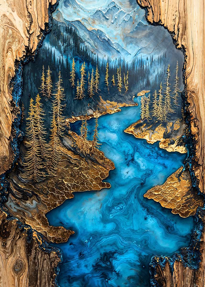 Woodland Dreams — from the Enchanted Woodlands collection, a Pixaverse metal print