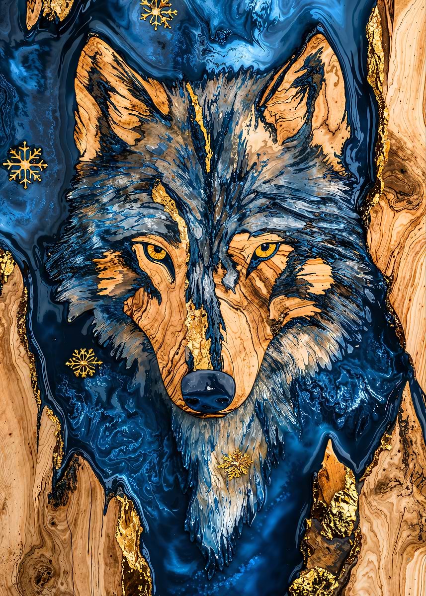 The Spirit of the Woods — from the Enchanted Woodlands collection, a Pixaverse metal print