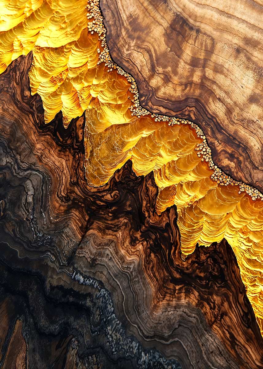 Desert Dream Wod Art — from the Enchanted Woodlands collection, a Pixaverse metal print