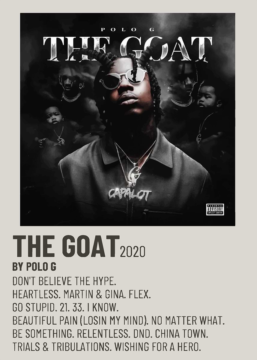 欧2discs LP Polo G THE GOAT 19439784981 Columbia /00520 Polo G – The Goat – 2 x Vinyl (Grey & Black Marble, LP