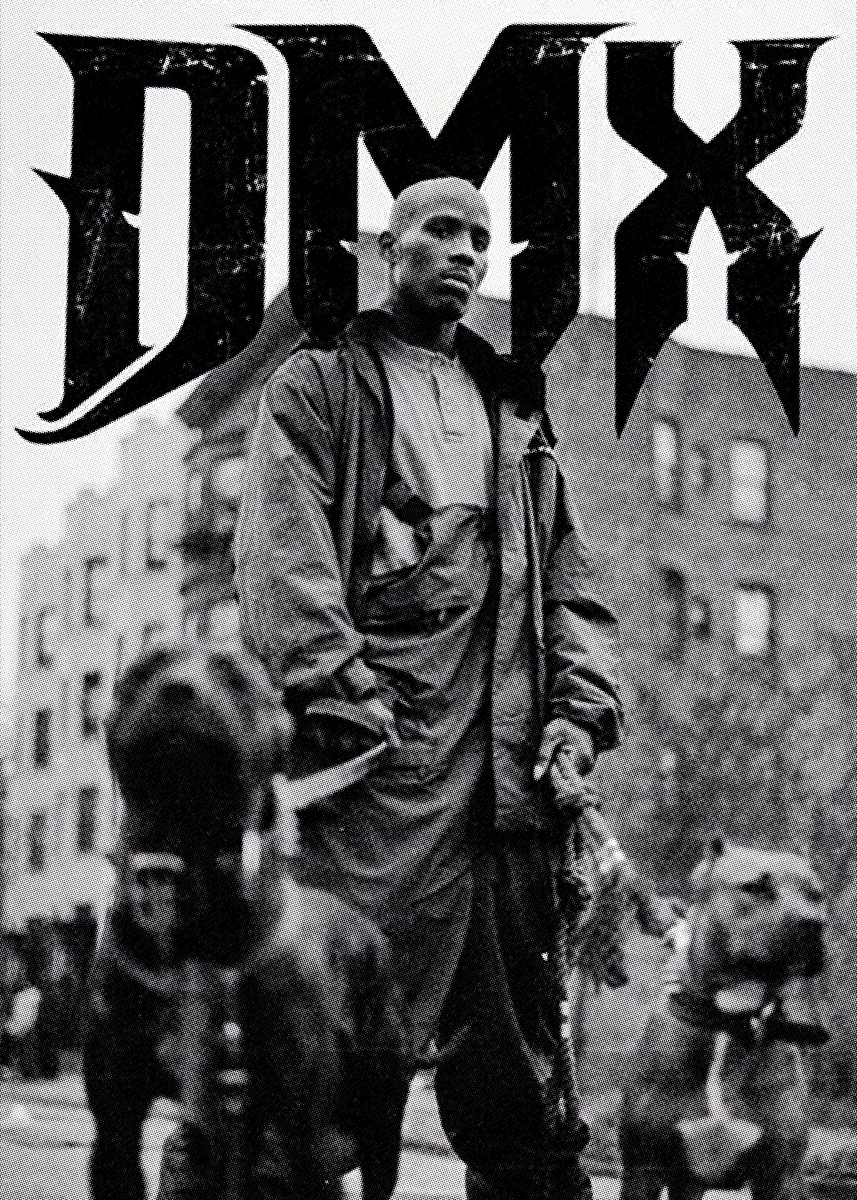 DMX American rapper Music' Poster, picture, metal print, paint by