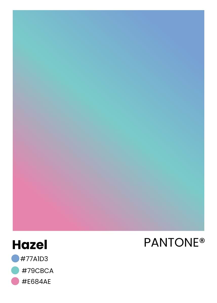 'Pantone Hazel Color Swatch' Poster, picture, metal print, paint by ...