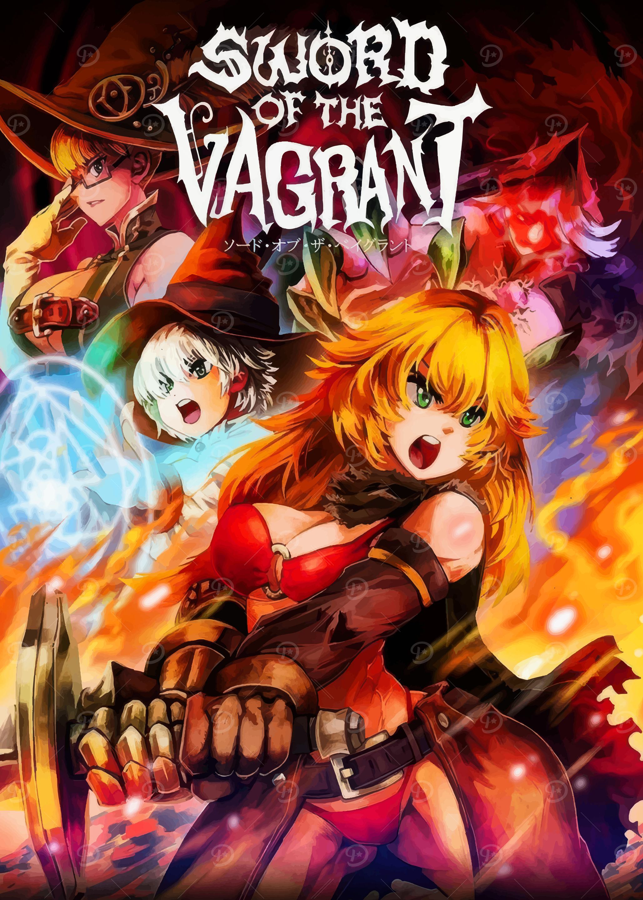 Sword of the Vagrant' Poster, picture, metal print, paint by Yoyo