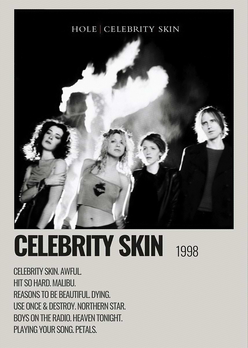 Hole Celebrity Skin Album Cover' Poster, picture, metal print