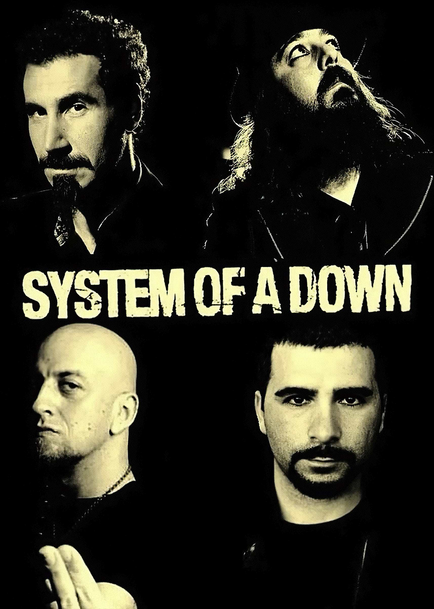 System of a Down Poster, picture, metal print, paint by taylor