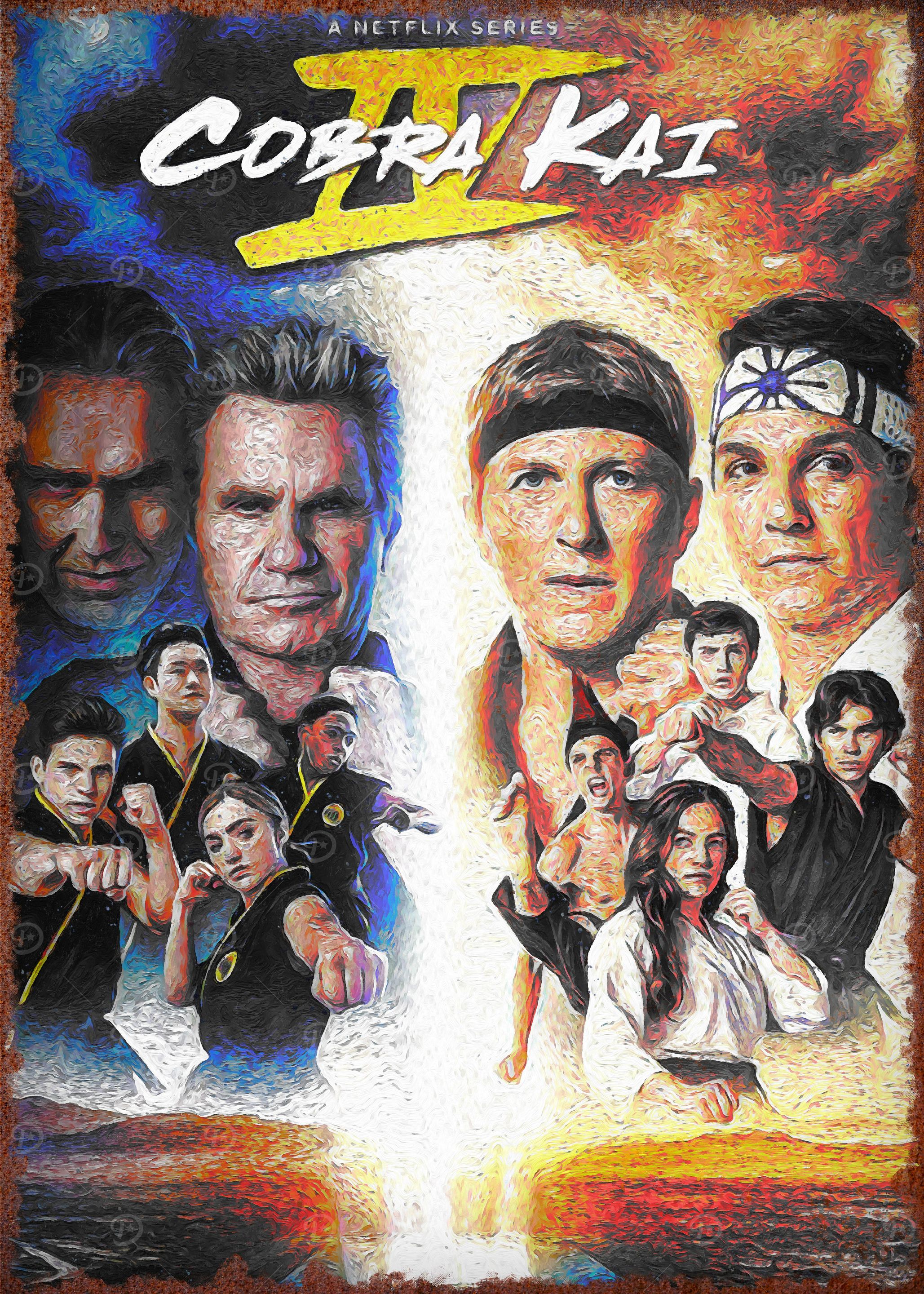 Cobra Kai Poster' Poster, picture, metal print, paint by Exclusive