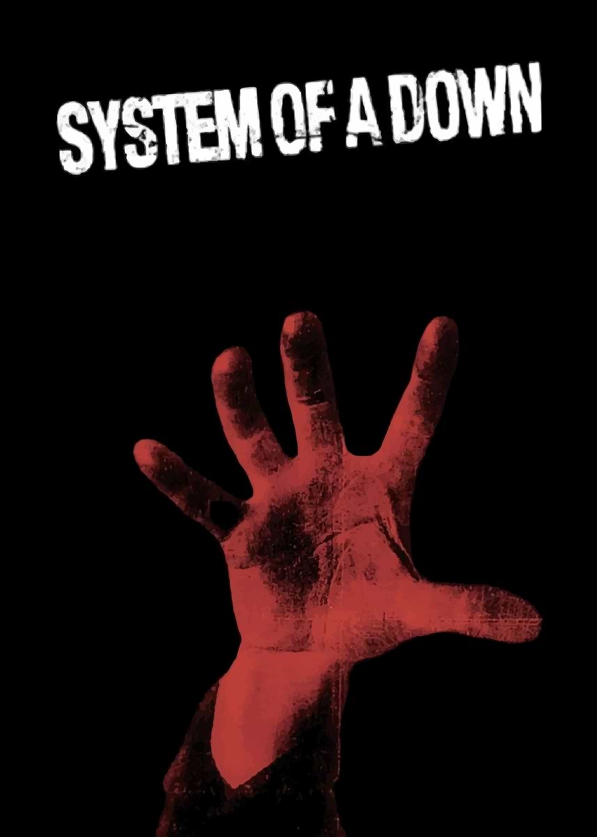 System of a Down Hand Graphic' Poster, picture, metal print, paint