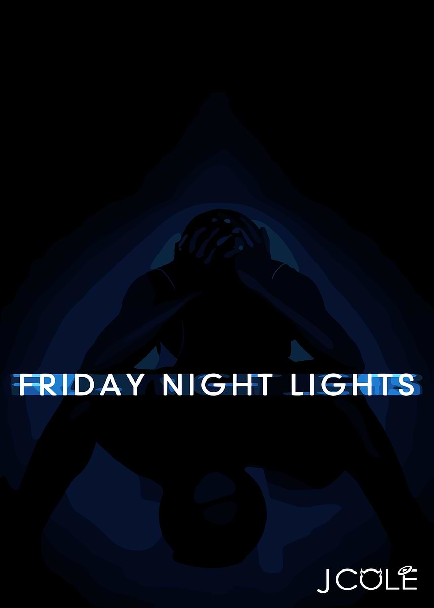 J. Cole Friday Night Lights' Poster, picture, metal print, paint