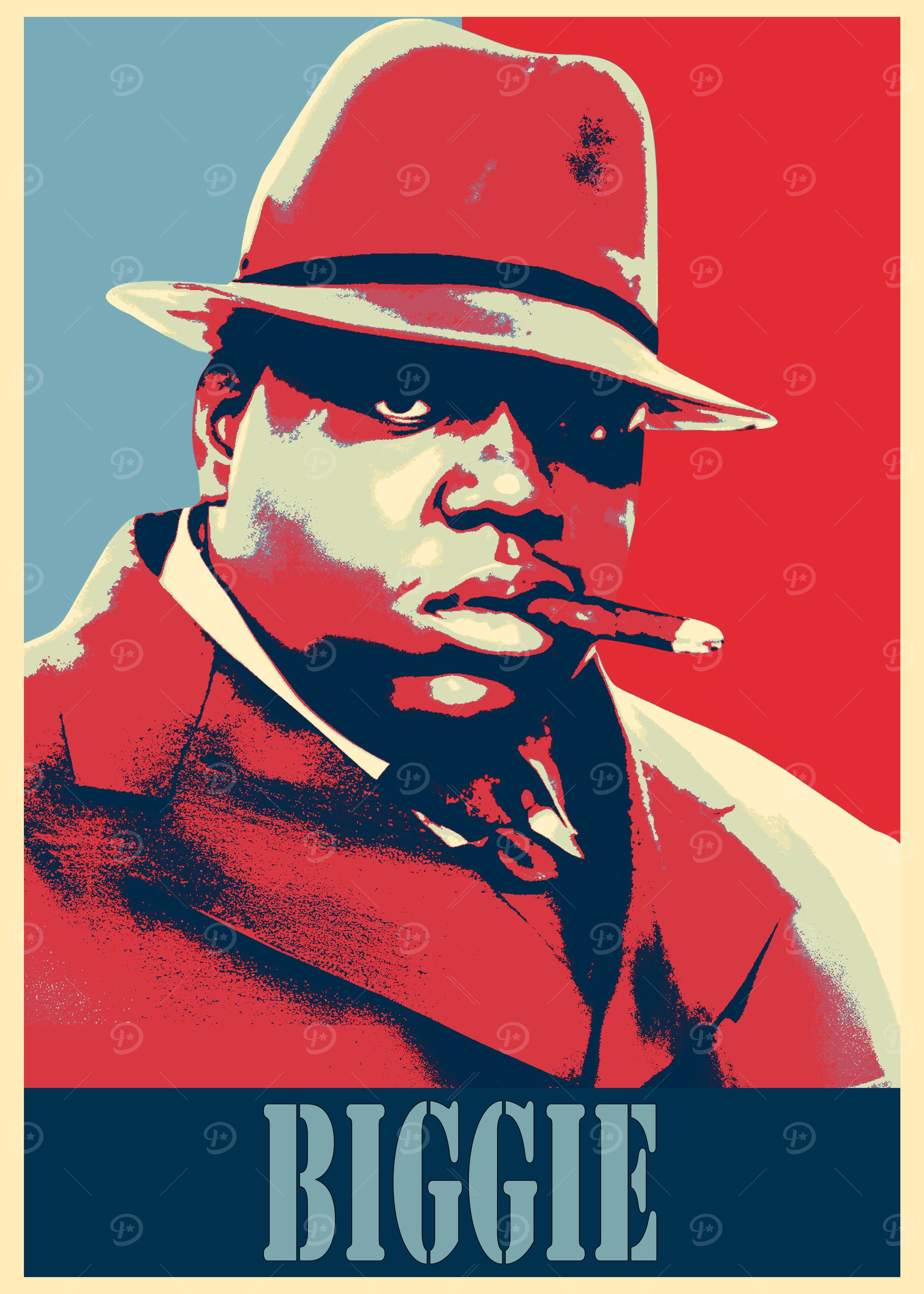 Biggie Smalls Poster' Poster, picture, metal print, paint by CLOVE
