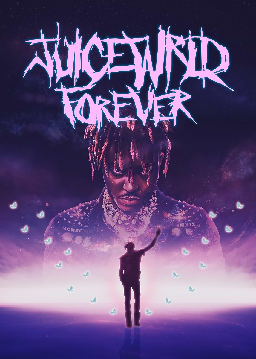 Juice Wrld Forever' Poster, picture, metal print, paint by geeks