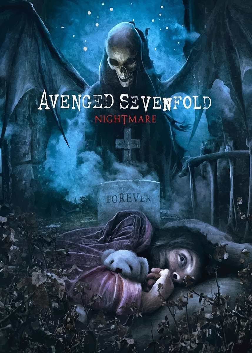 Avenged Sevenfold Nightmare Album Art' Poster, picture, metal