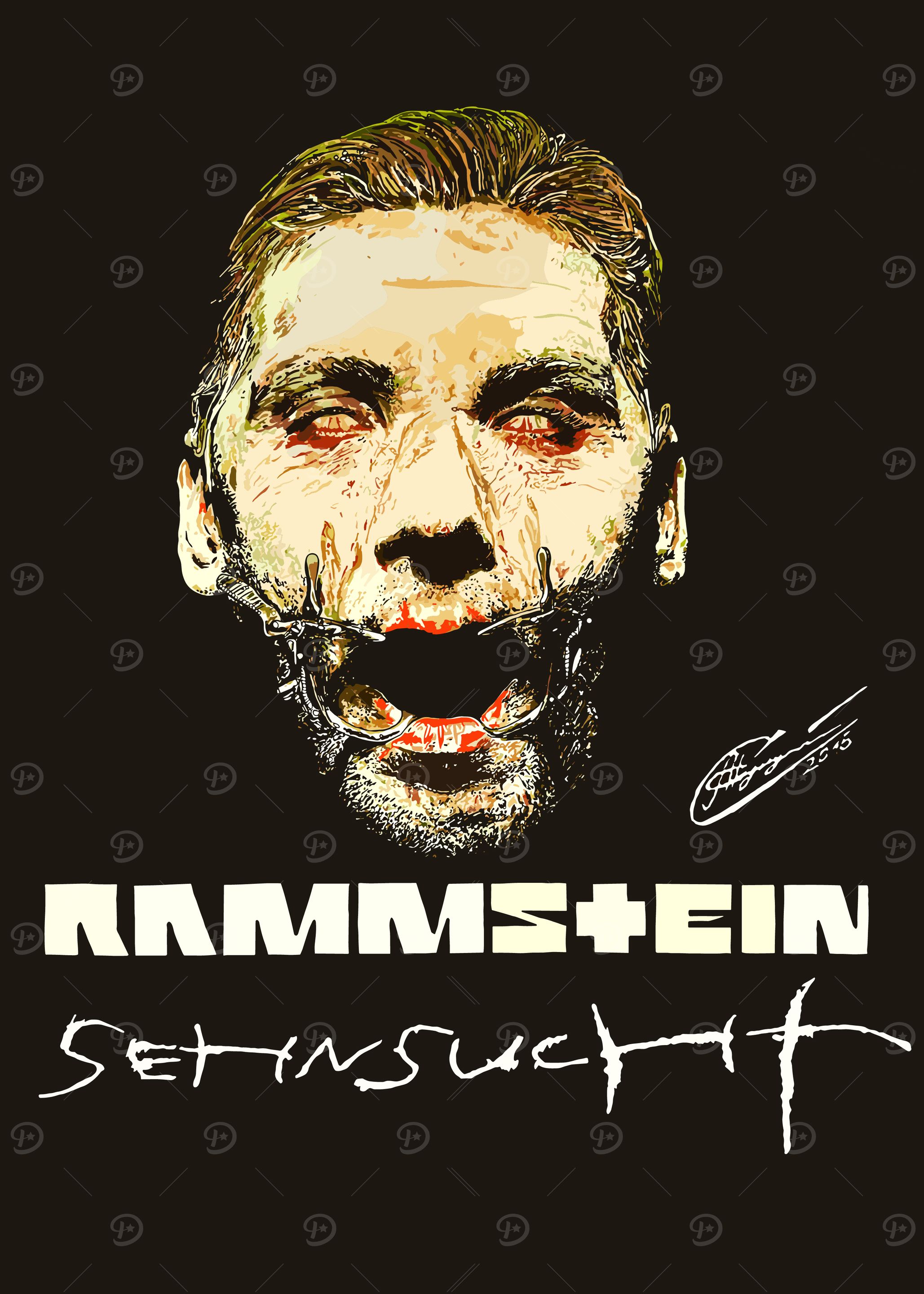 Rammstein Sehnsucht ' Poster, picture, metal print, paint by