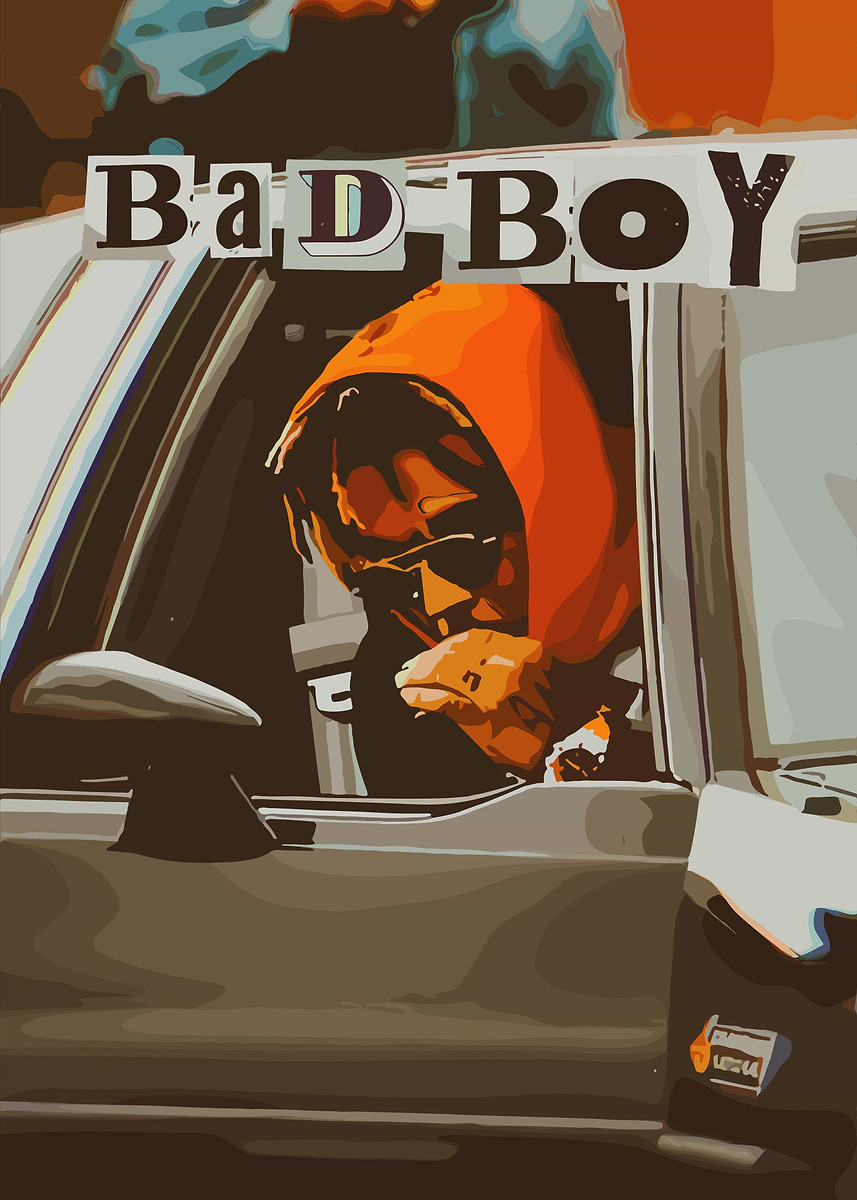 Juice World Wrld Music Bad Boy' Poster, picture, metal print