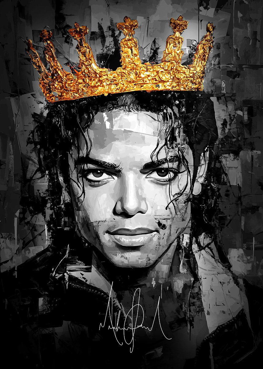 Michael Jackson Portrait King' Poster, picture, metal print, paint