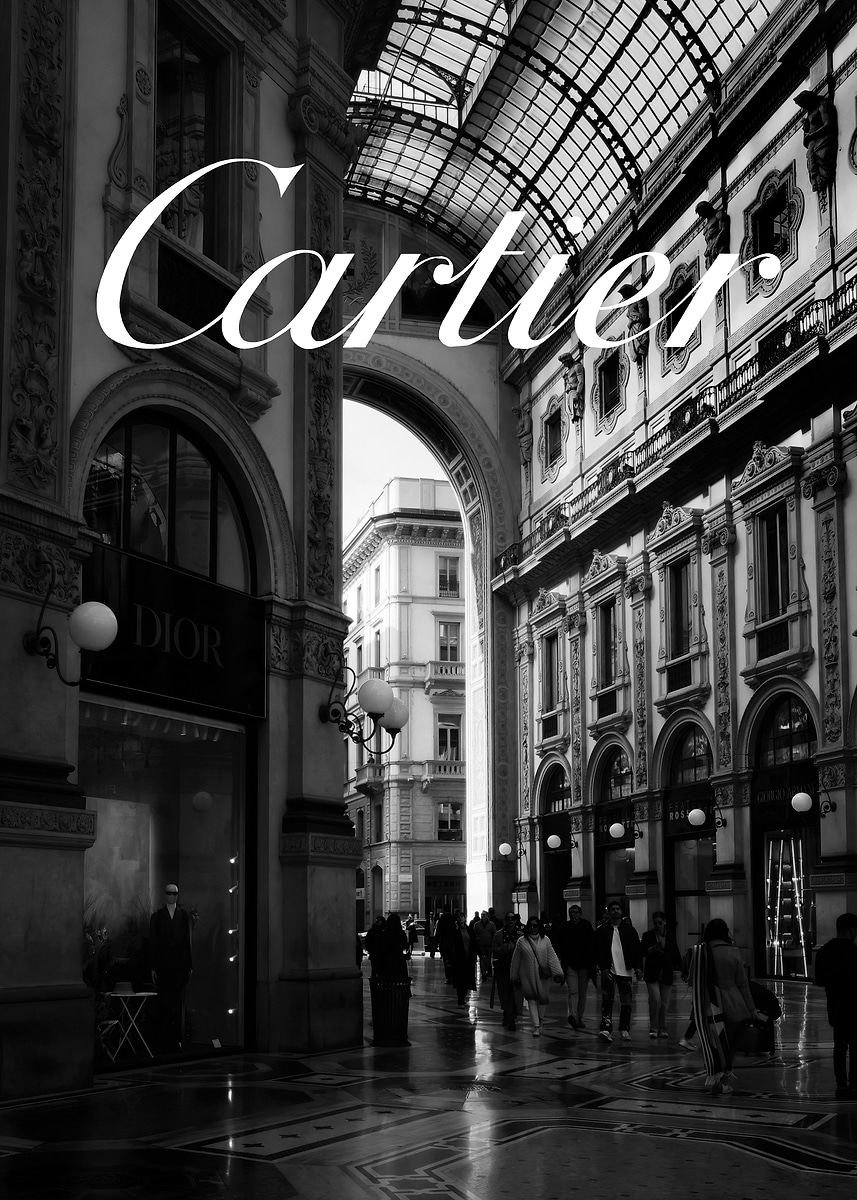 Cartier Store in Milan Poster, Picture & Metal Print – Luxury