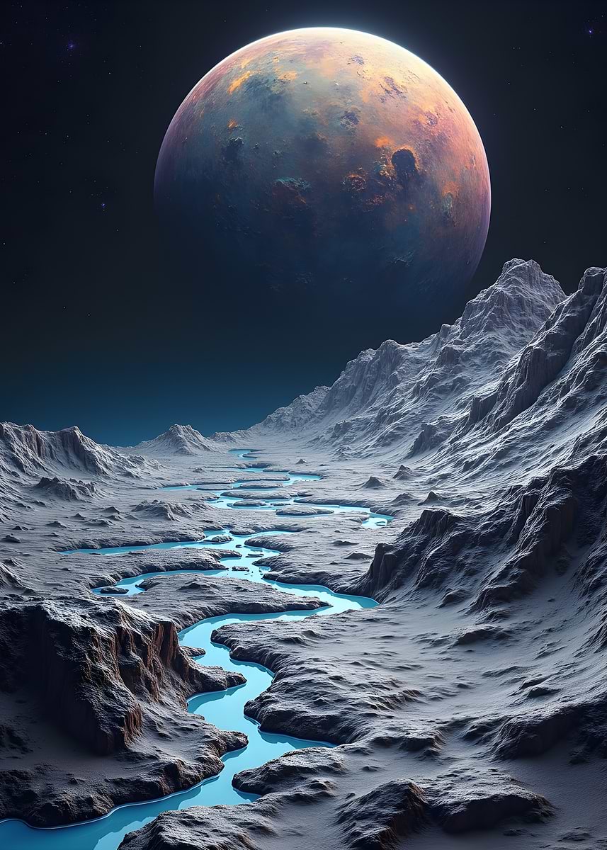 'Alien Planet Landscape' Poster, picture, metal print, paint by Xragez ...