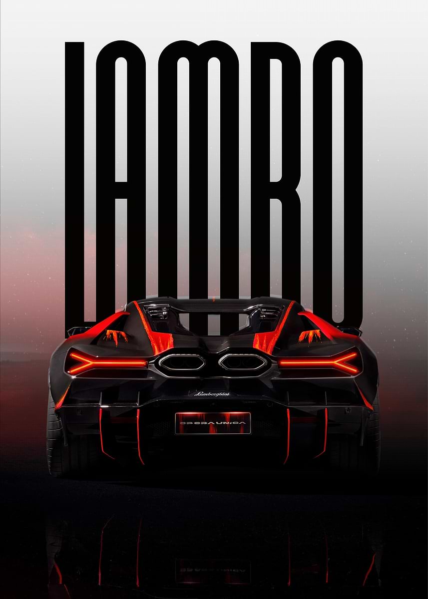 lamborghini revuelto' Poster, picture, metal print, paint by Jakob