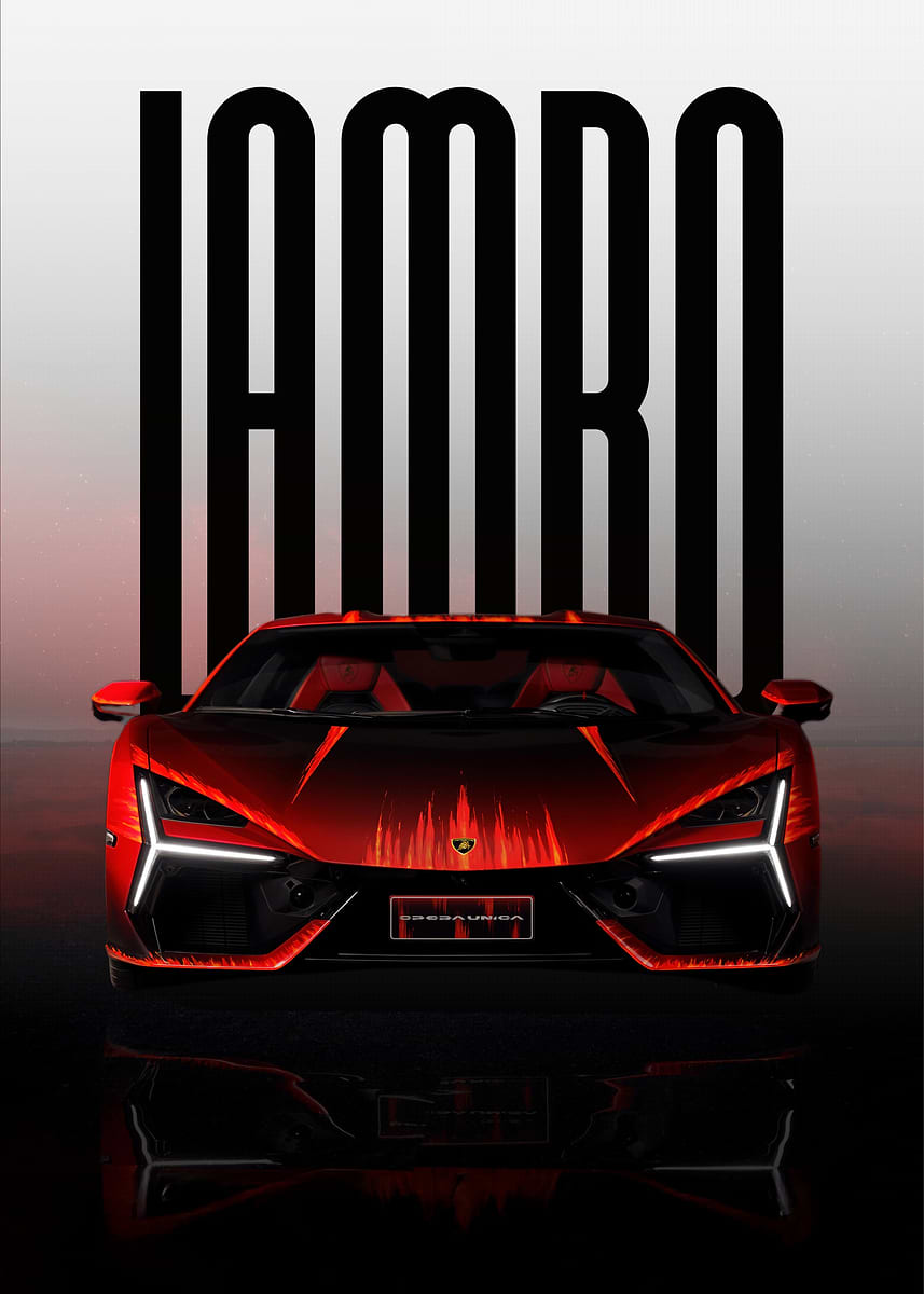 lamborghini revuelto' Poster, picture, metal print, paint by Jakob