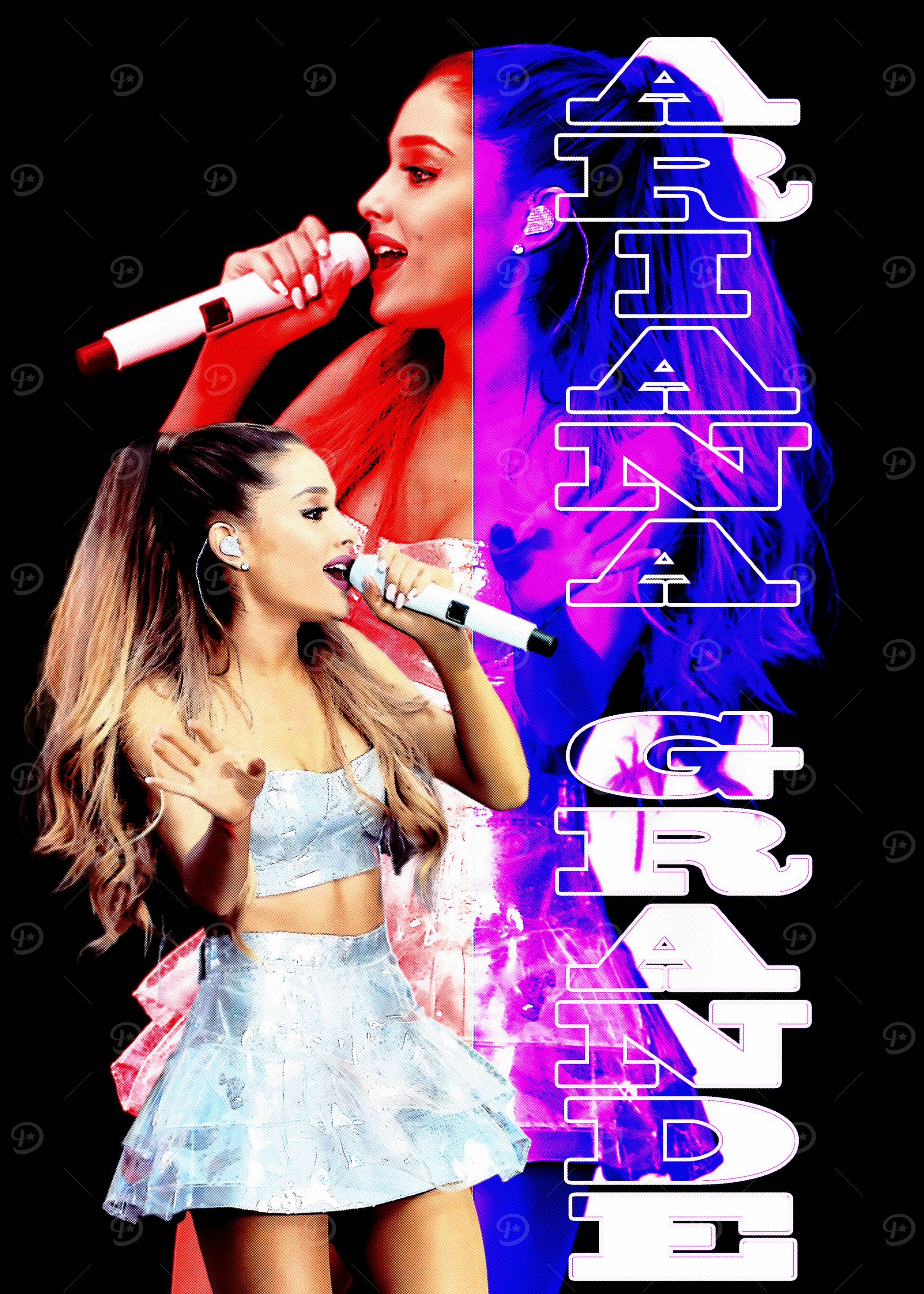Ariana Grande' Poster, picture, metal print, paint by Rose Art