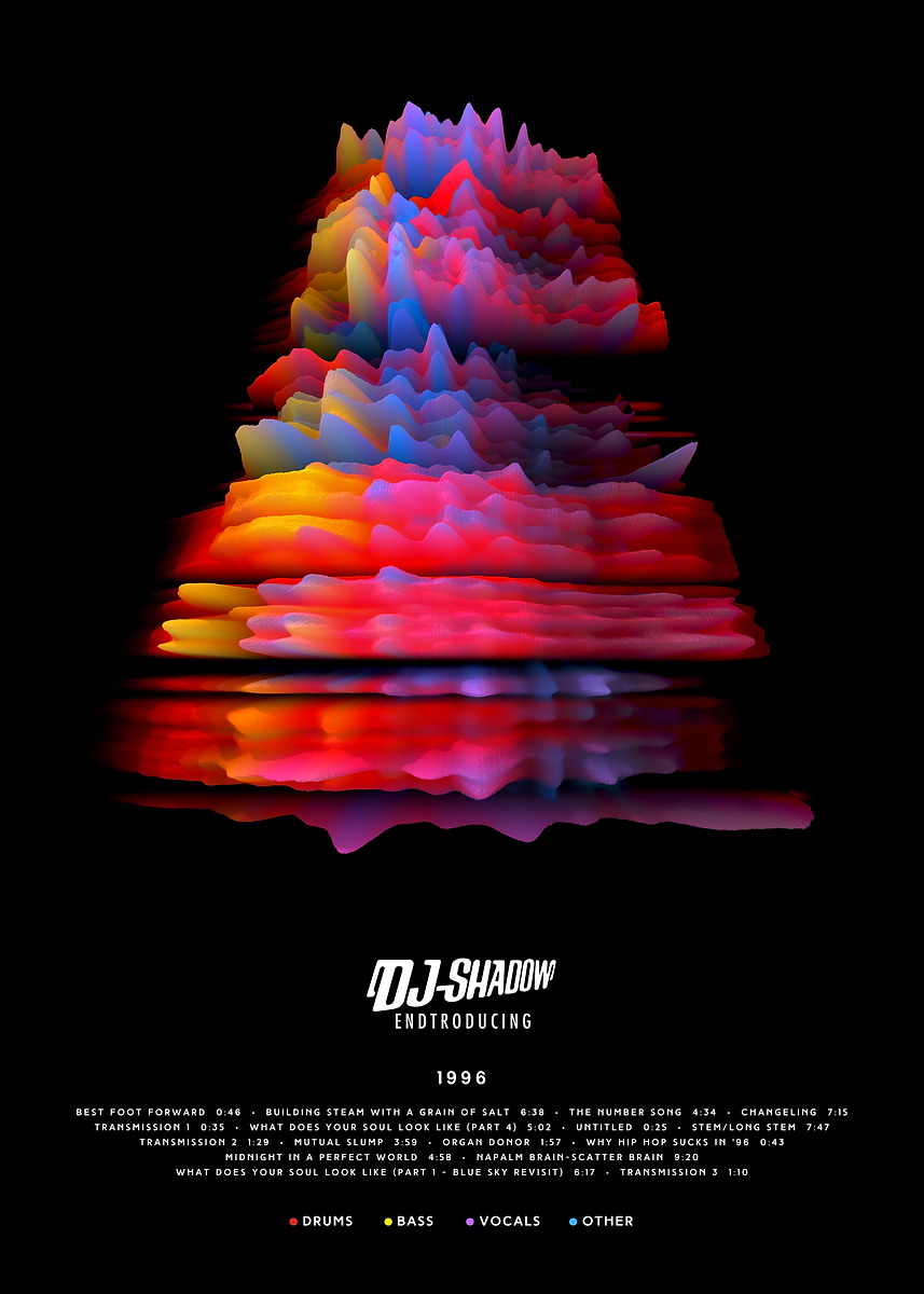 DJ Shadow - Endtroducing (1996) - 3D' Poster, picture, metal