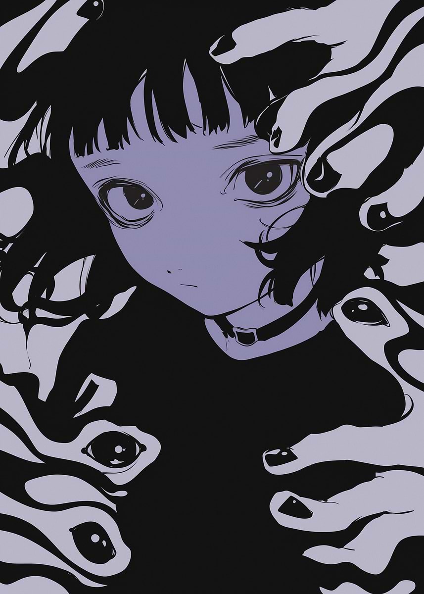 【インパクトアート/額つき】Warning Psycho Girl【S10号 一点物/額つき】Warning Psycho Girl【S10号】 絵画