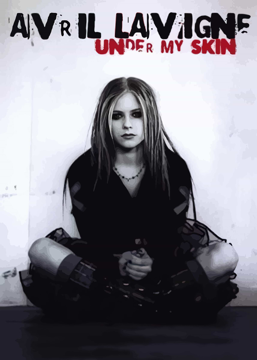 Avril Lavigne under my skin ポスター Avril Lavigne Under My Skin Poster, 24x36 inches, Wall Decor