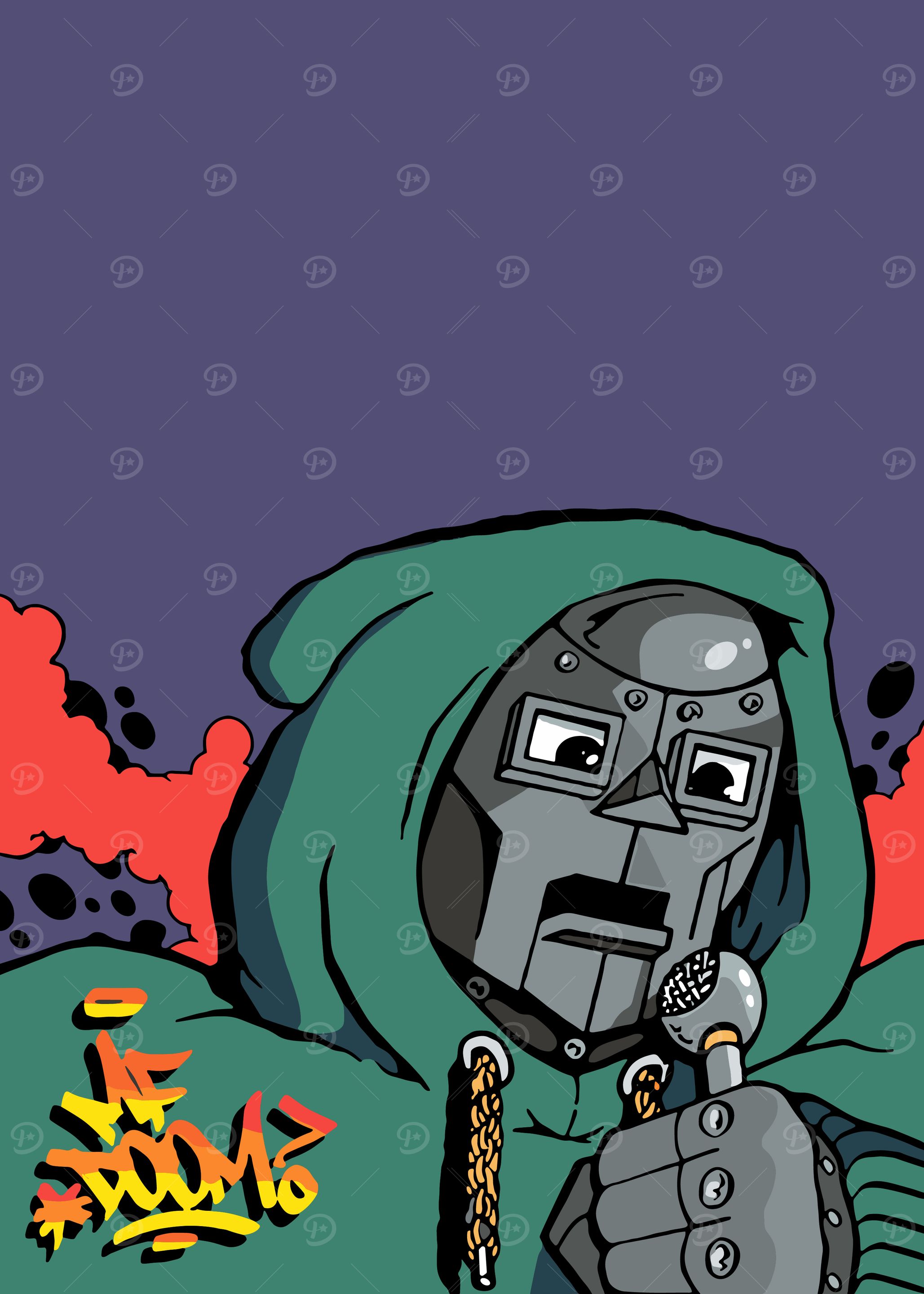 M.i.C MF DOOM POSTER ポスター L FACE MF DOOM Poster – PRINTICK
