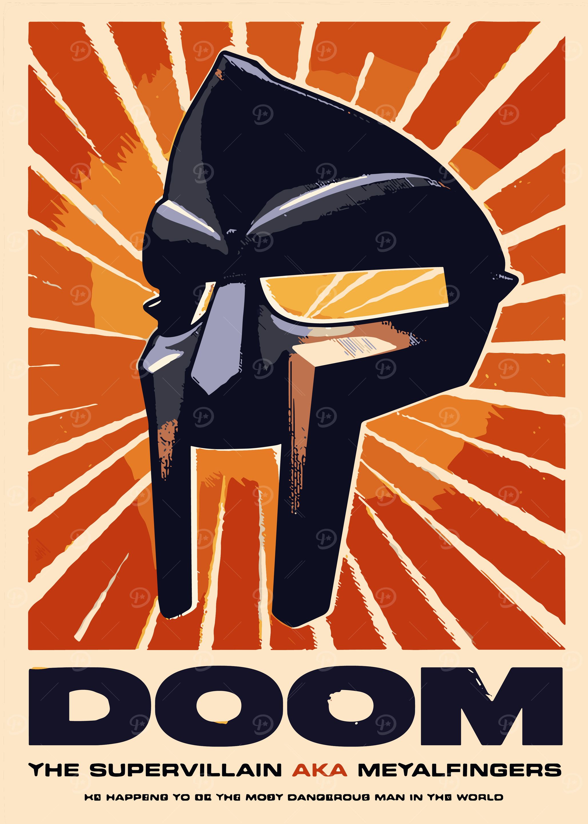 Mf Doom ' Poster, picture, metal print, paint by VisionPrint