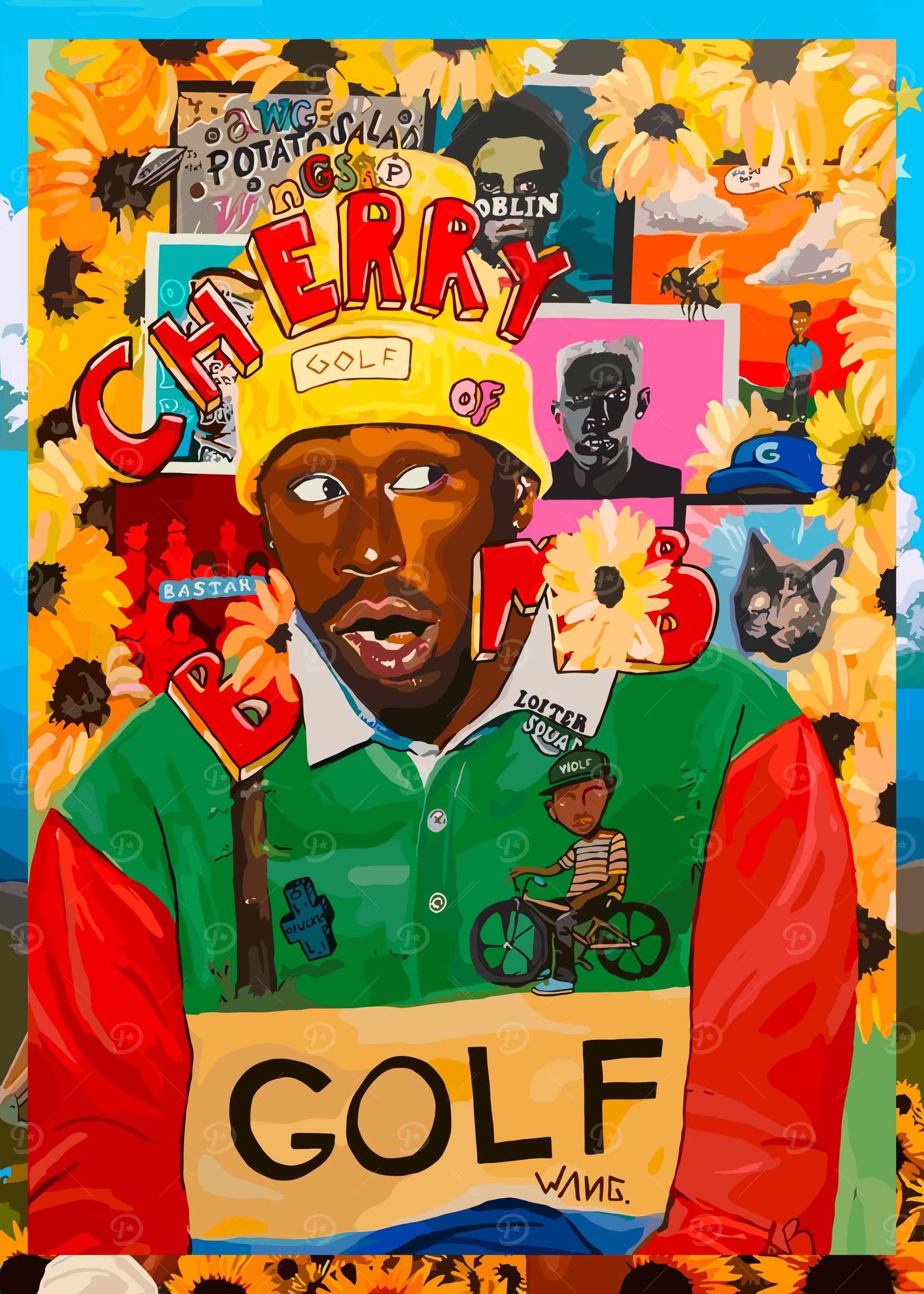 Tyler, the Creator Cherry Bomb' Poster, picture, metal print