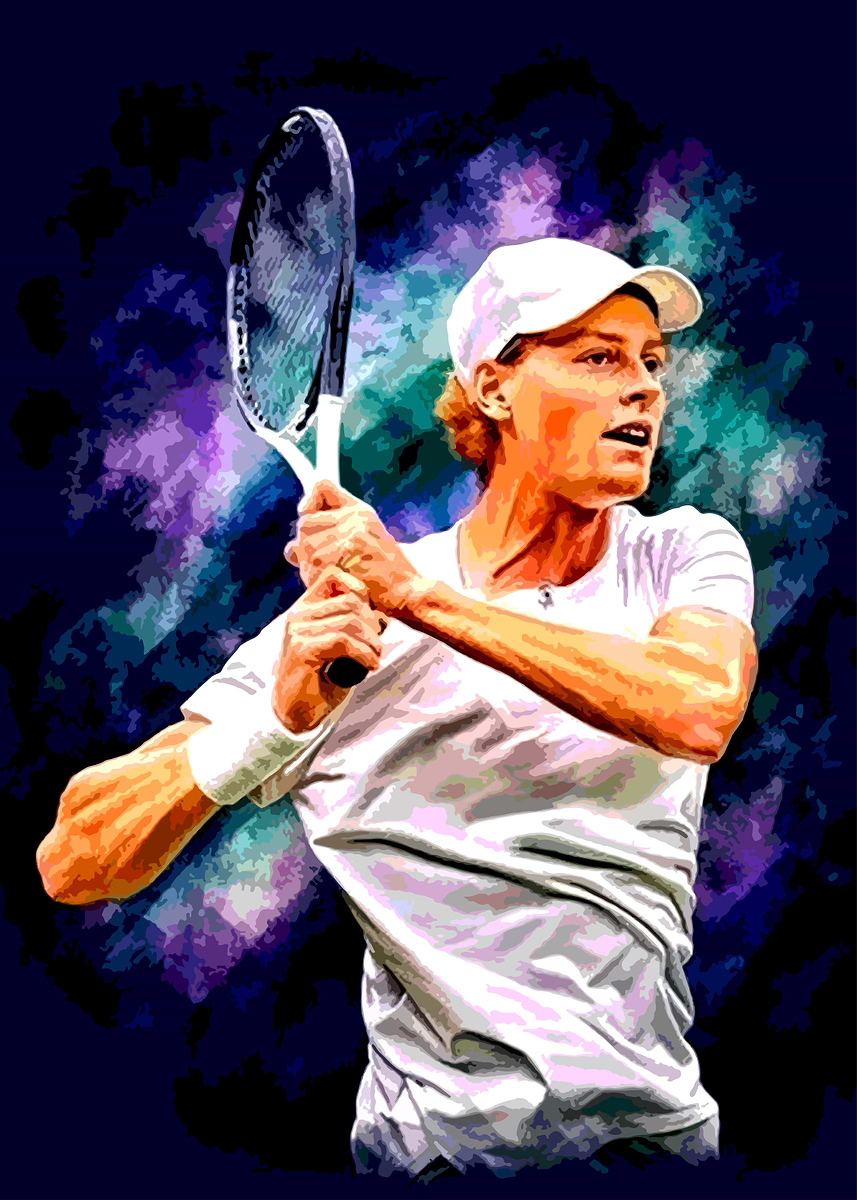 Jannik Sinner' Poster, picture, metal print, paint by PIECEE