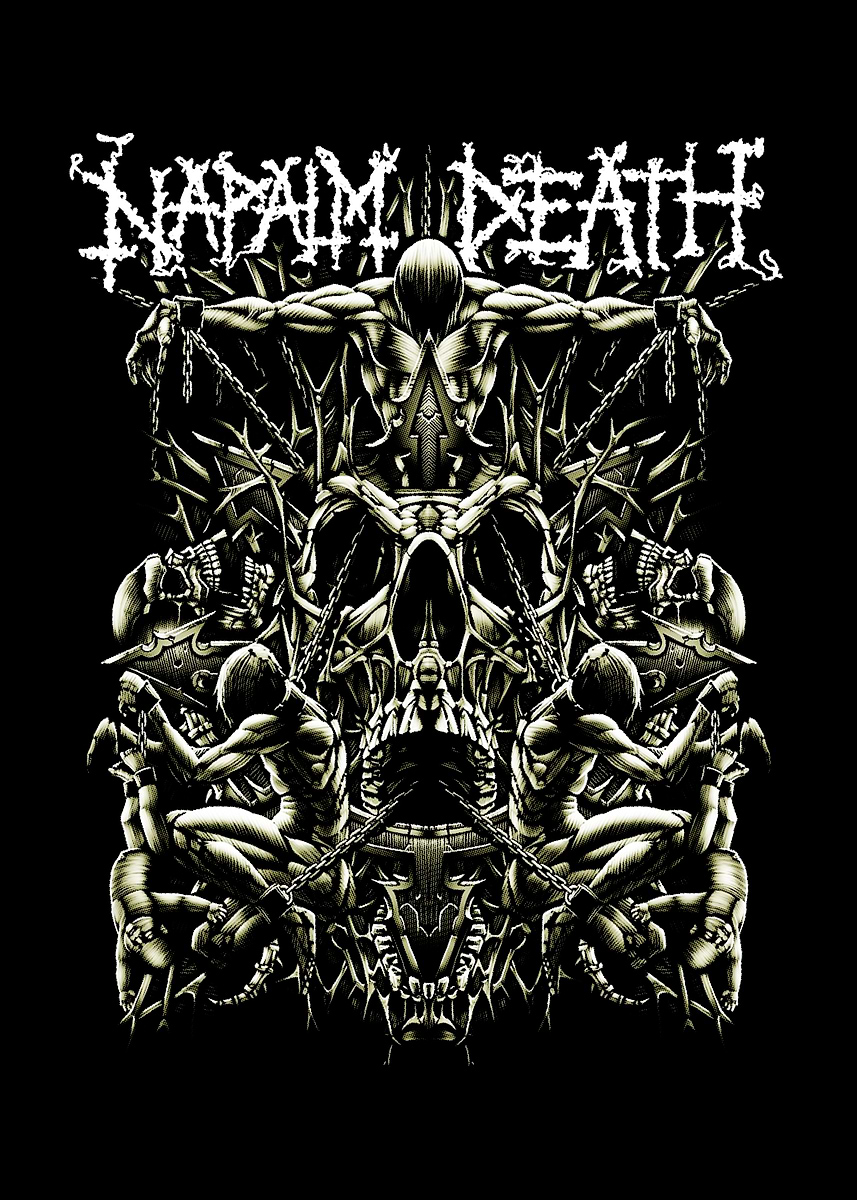 Napalm Death Band Artwork' Poster, picture, metal print, paint by