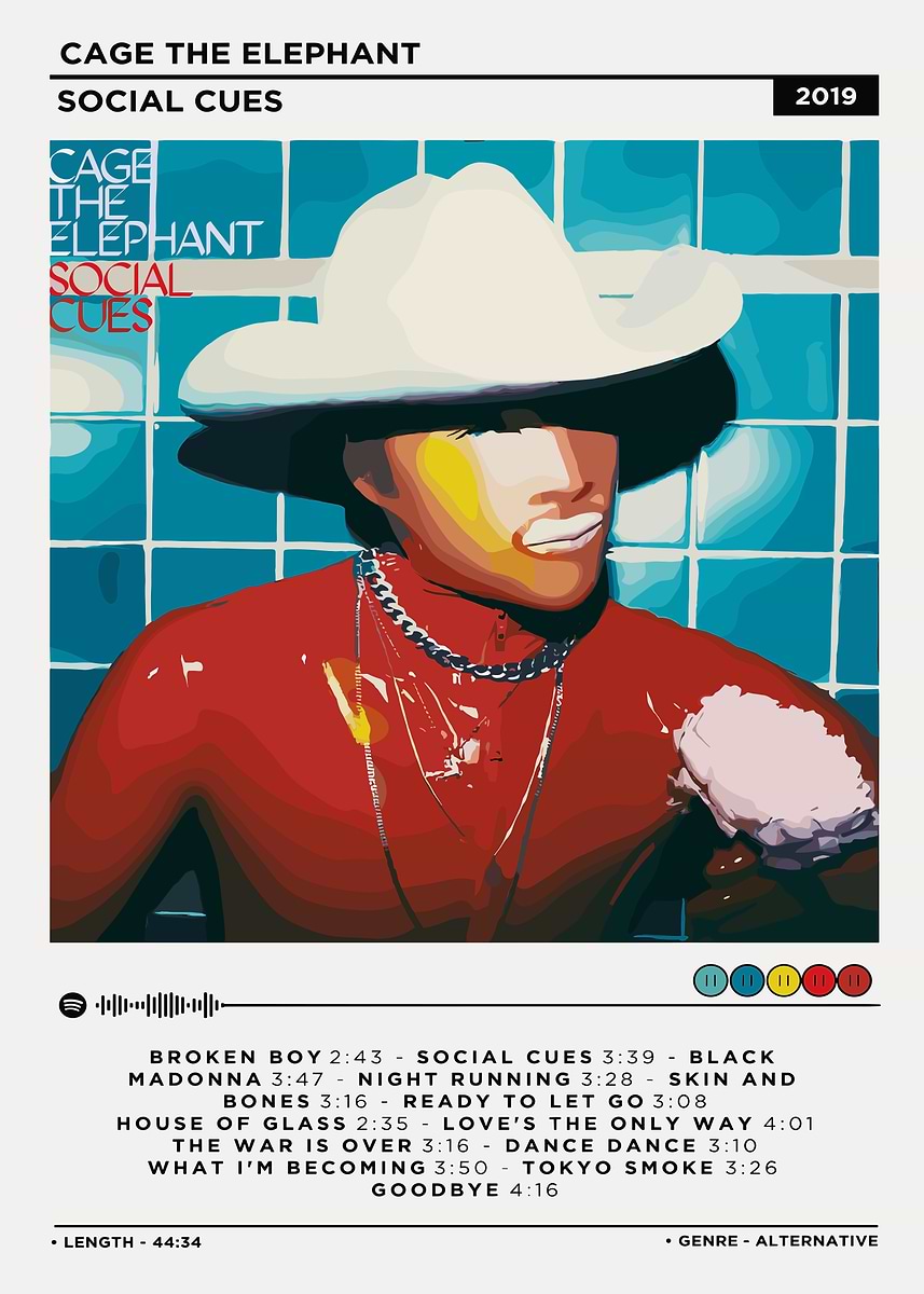 Cage The Elephant Horizontal Poster No Frame Cage The Elephant Horizontal Poster No Frame