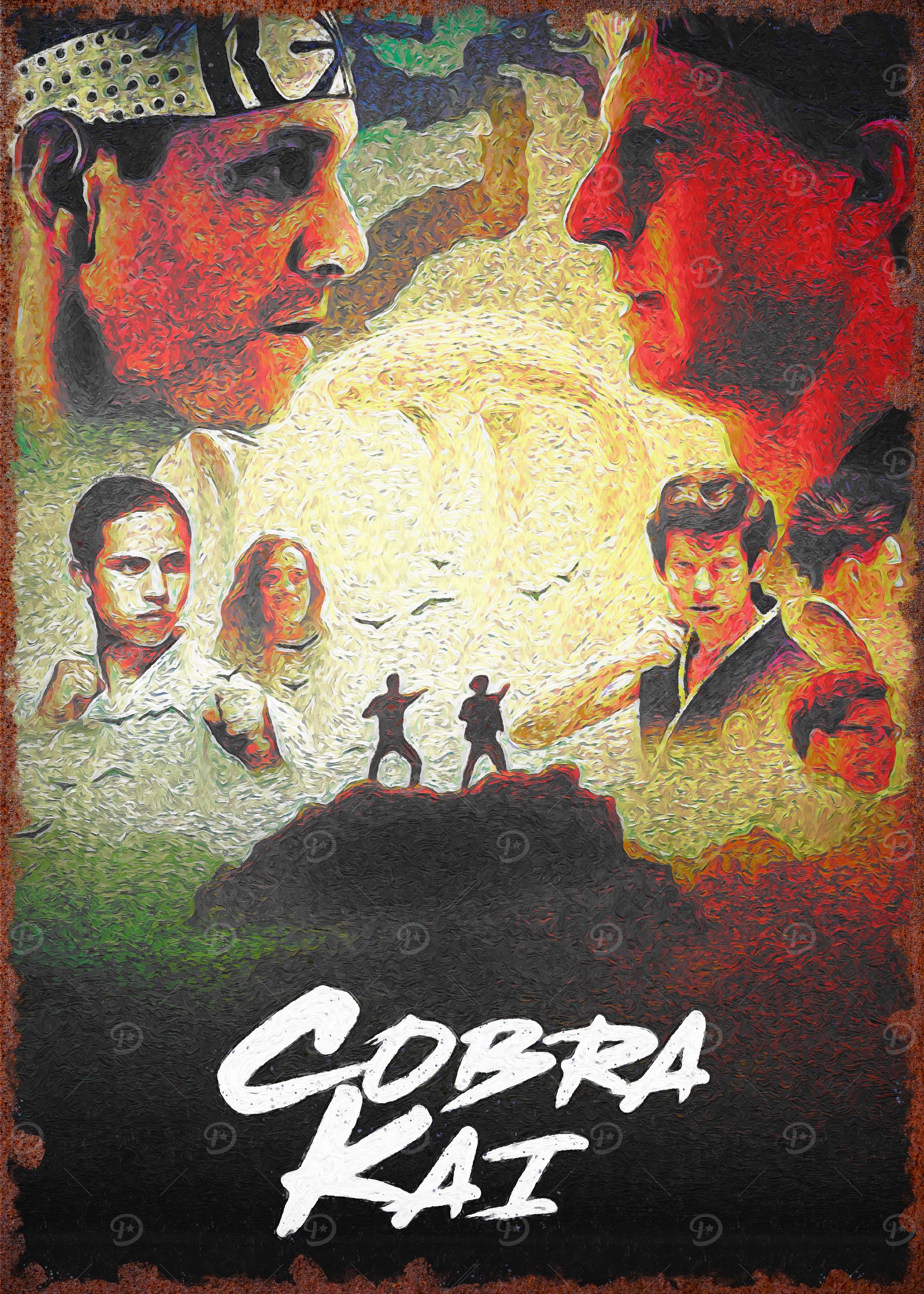 Cobra Kai Poster Art' Poster, picture, metal print, paint by