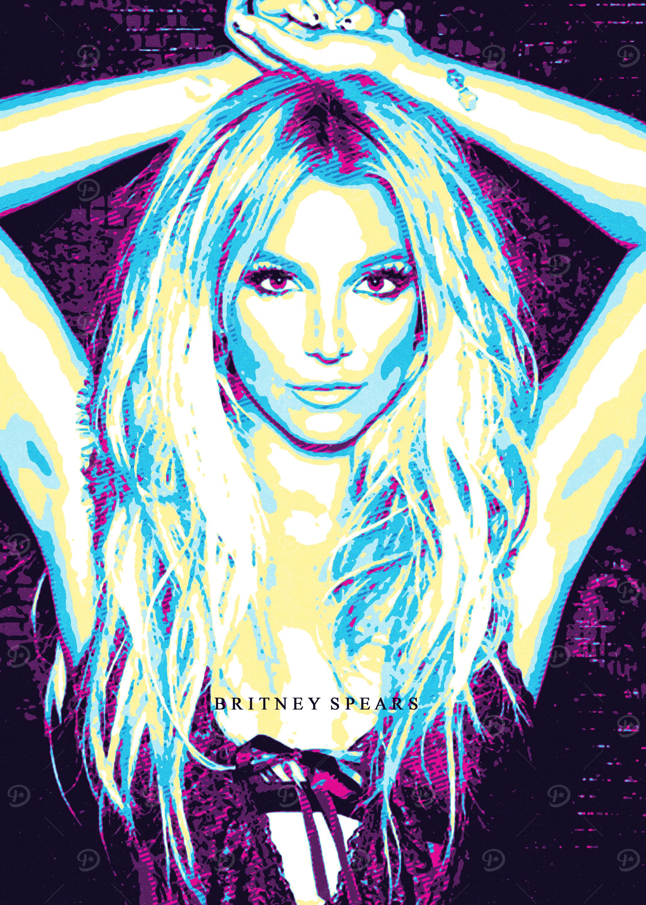 Britney Spears Pop Art ' Poster, picture, metal print, paint by