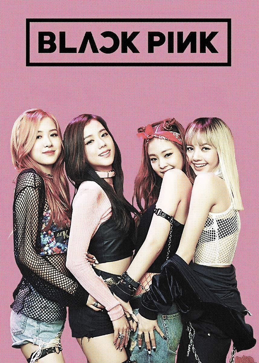 Black pink' Poster, picture, metal print, paint by Chole | Displate