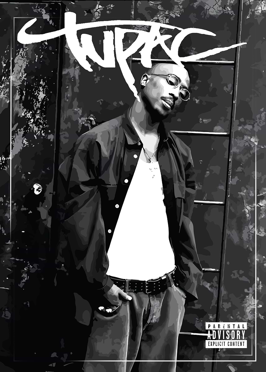 Tupac 壁掛けポスター 縦９０センチ横６０センチ厚み15ミリ Amazon.co.jp: Tupac Shakurギフトトゥパックシャクール2Pacアウトロー