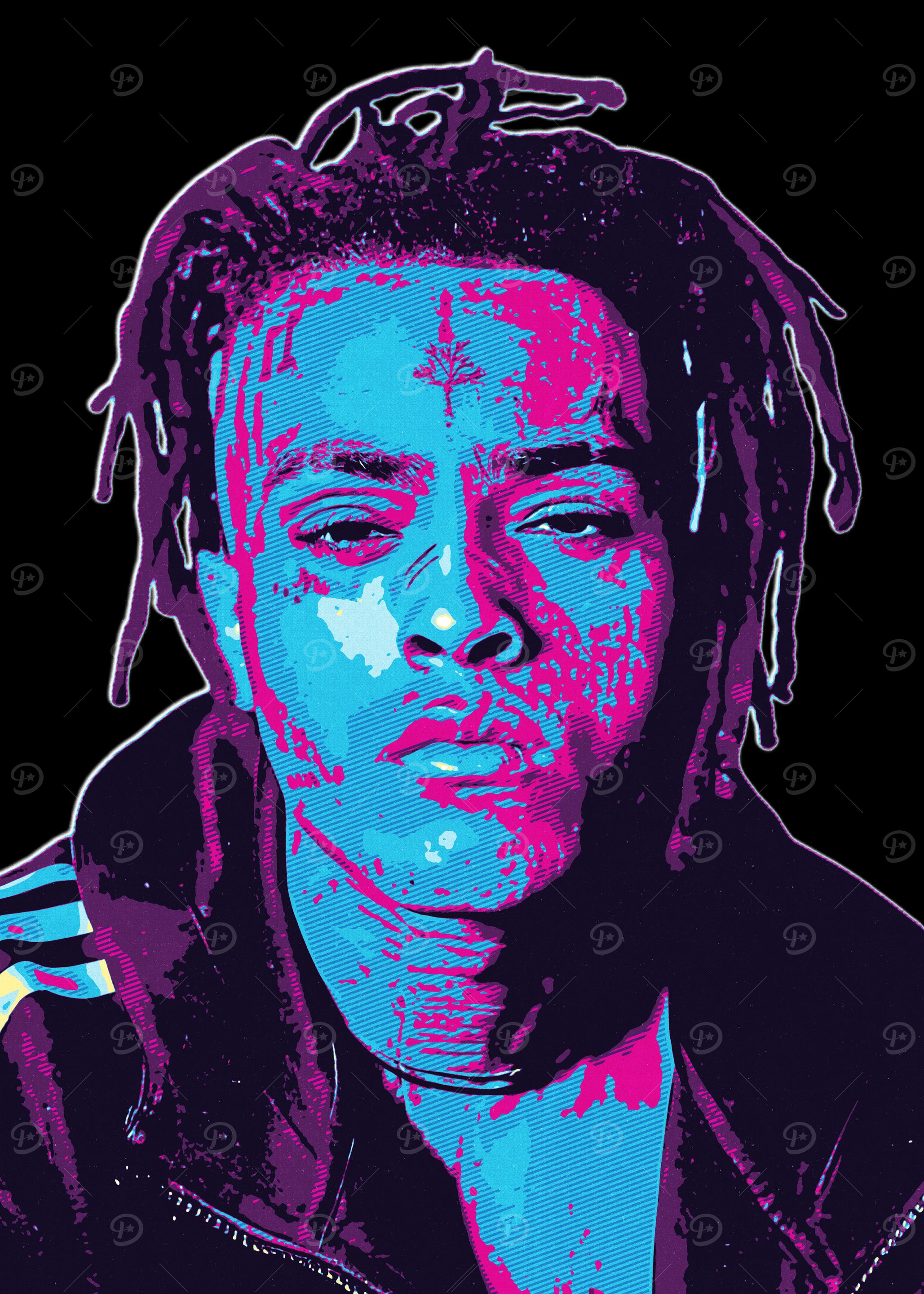XXXTentacion Pop Art Portrait' Poster, picture, metal print, paint