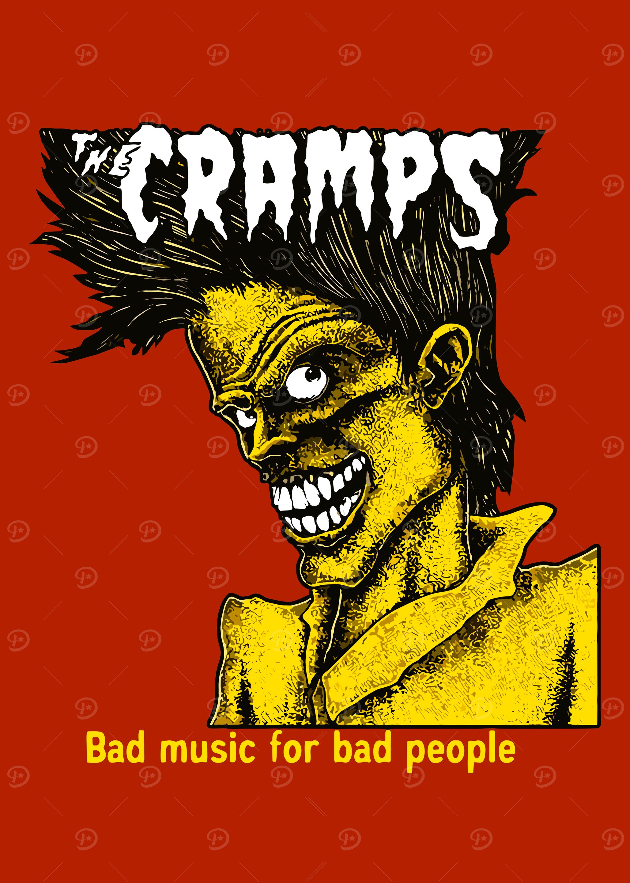 The Cramps Band Poster' Poster, picture, metal print, paint by
