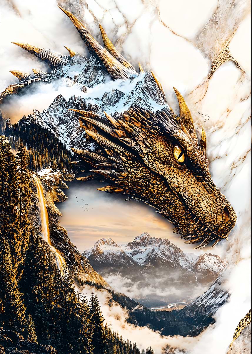 Crown of the Highlands — from the Avatars Of Nature collection, a Pixaverse metal print