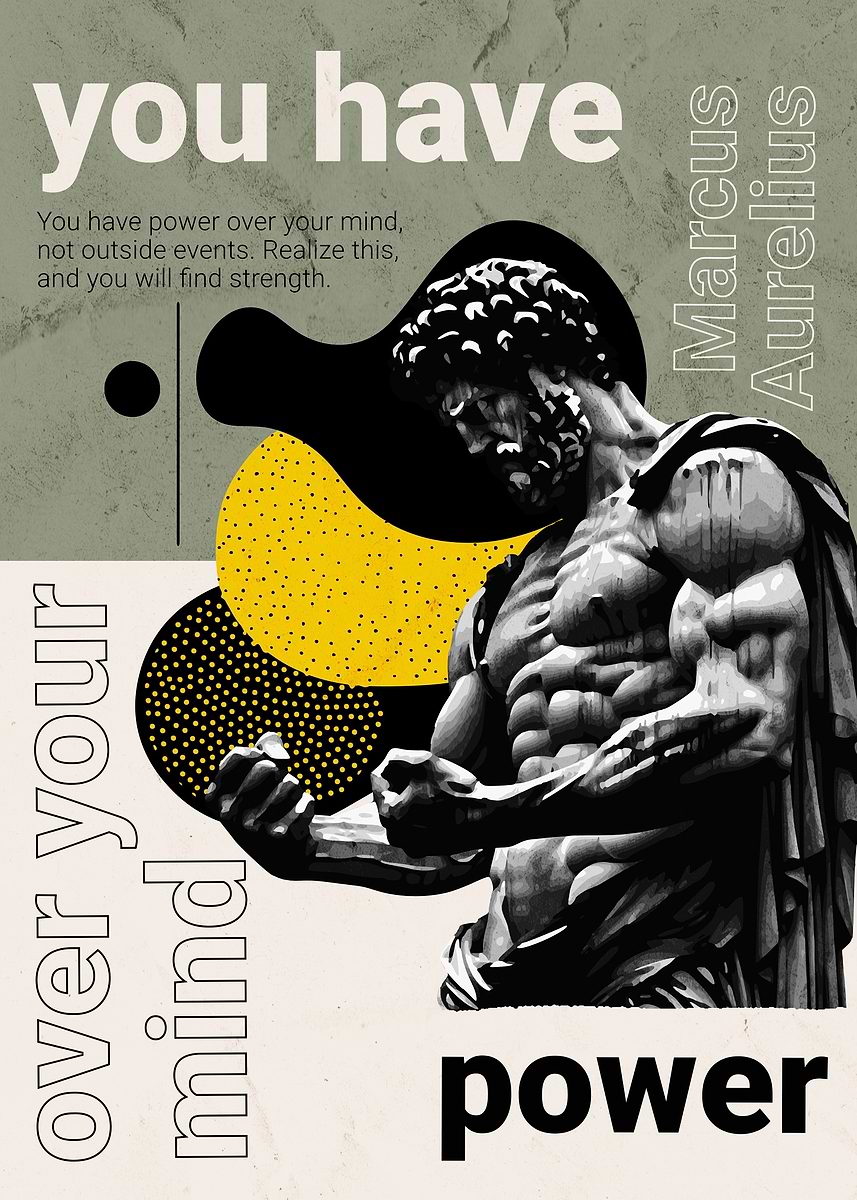 You Have Power Over Your Mind' Poster, picture, metal print, paint
