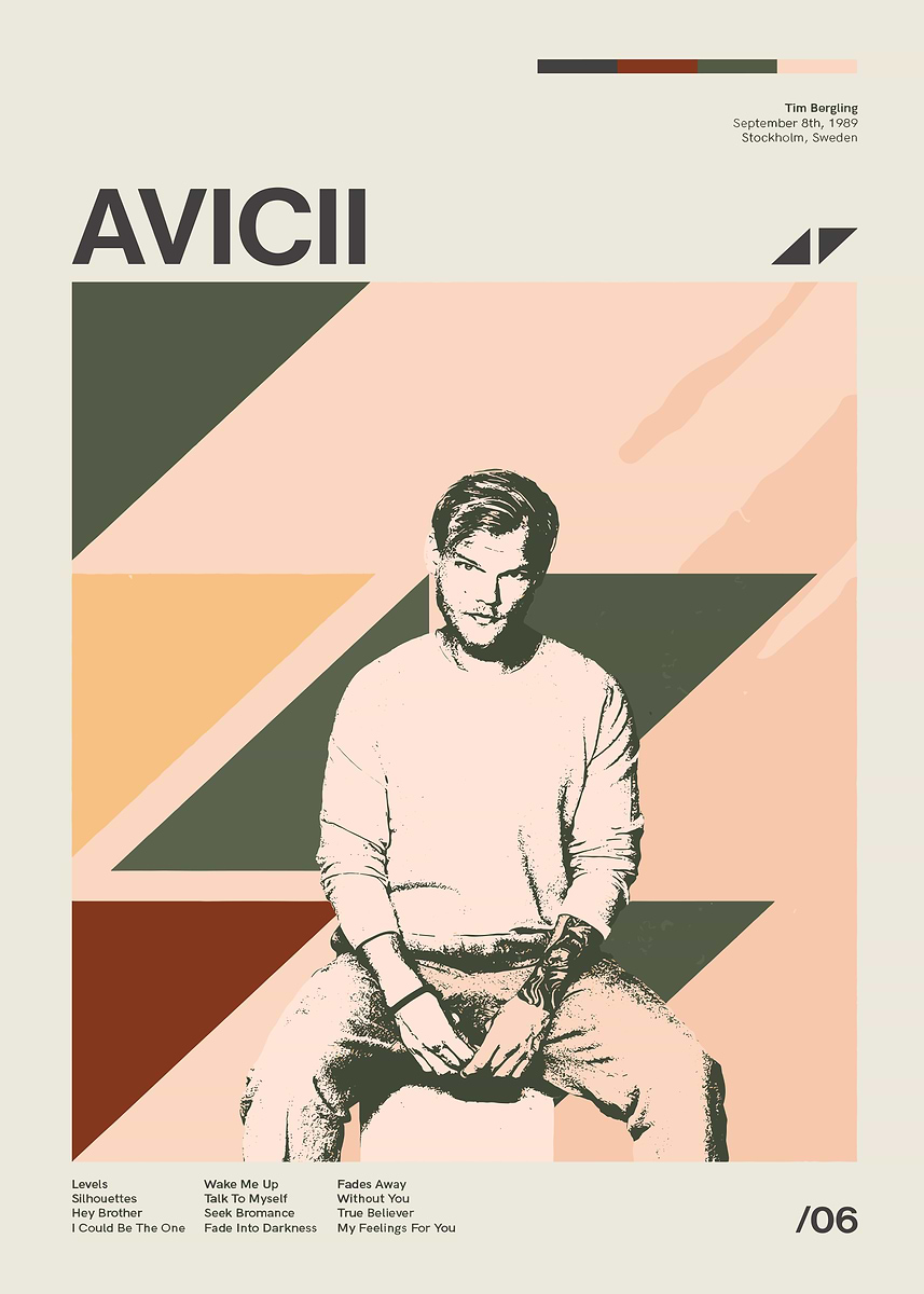 Avicii' Poster, picture, metal print, paint by LOCKET | Displate