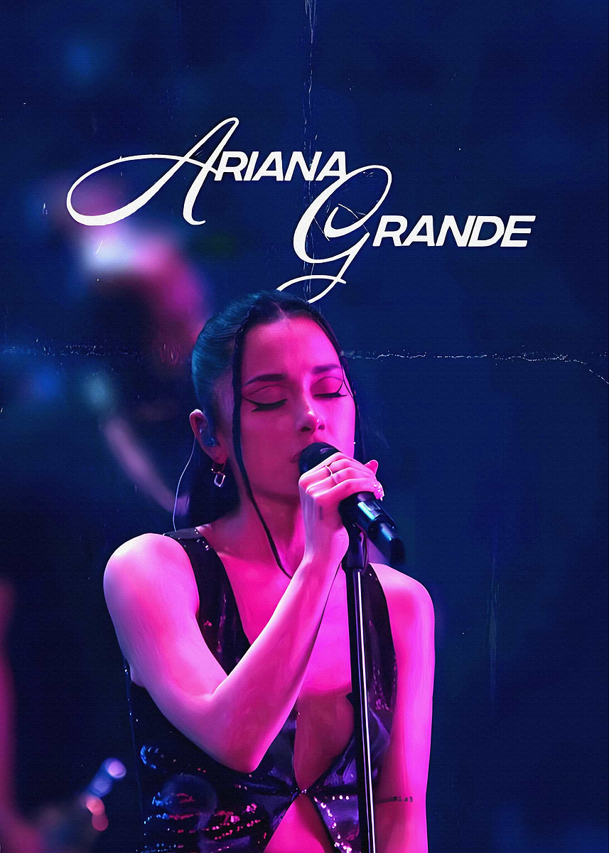 Ariana Grande Concert Poster' Poster, picture, metal print, paint