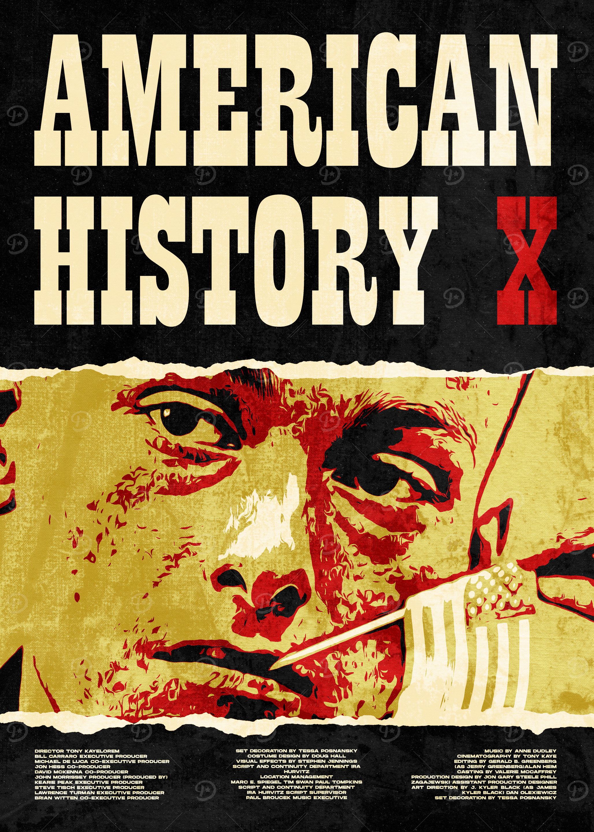 American History X Movie Poster' Poster, picture, metal print