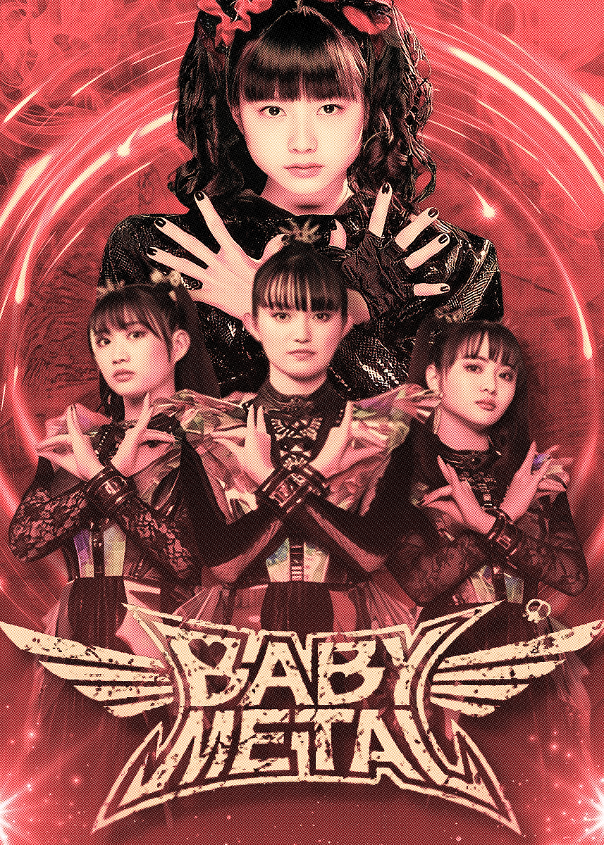 Baby metal' Poster, picture, metal print, paint by Jennyfillio