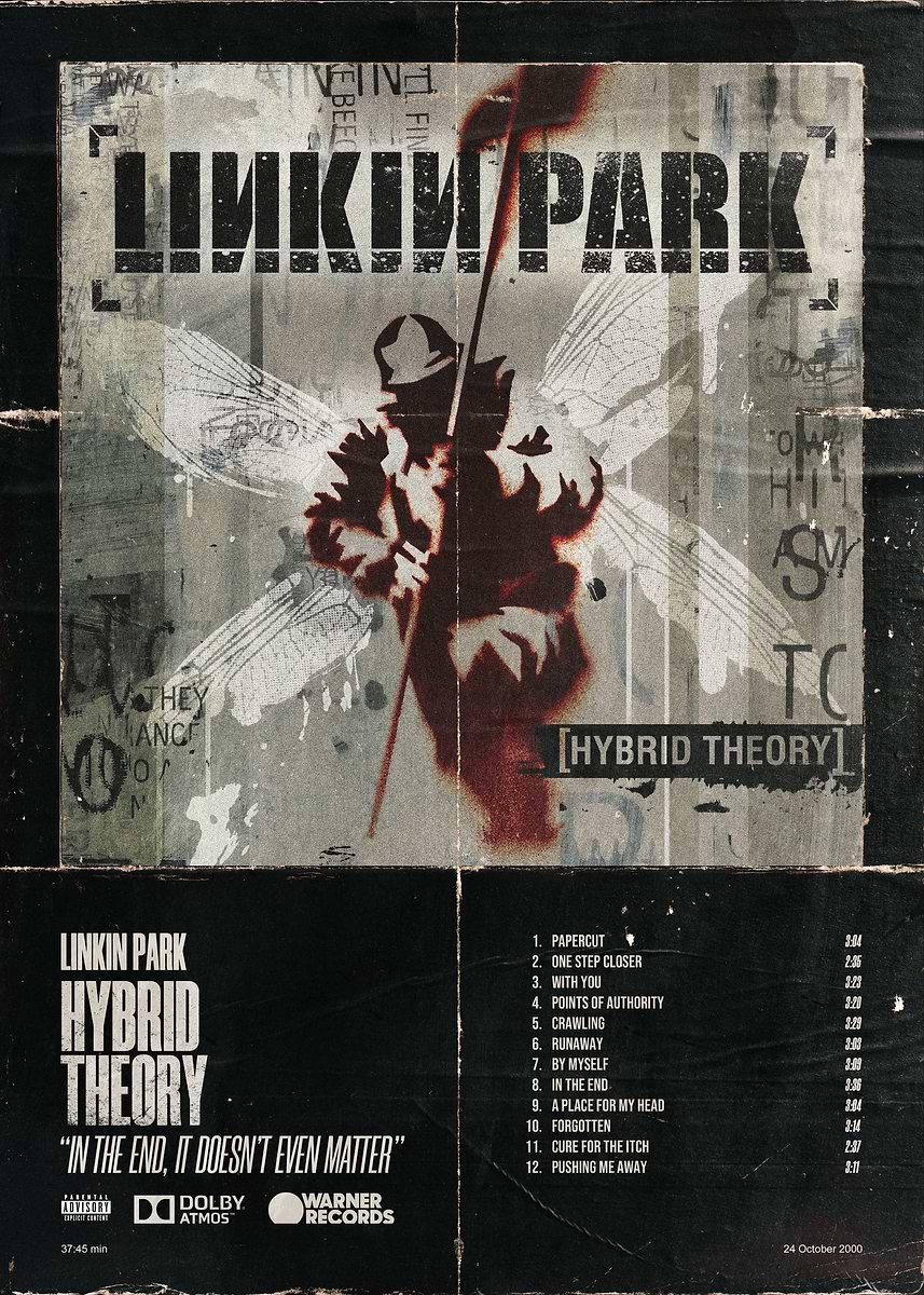 Linkin Park Hybrid Theory ' Poster, picture, metal print, paint by
