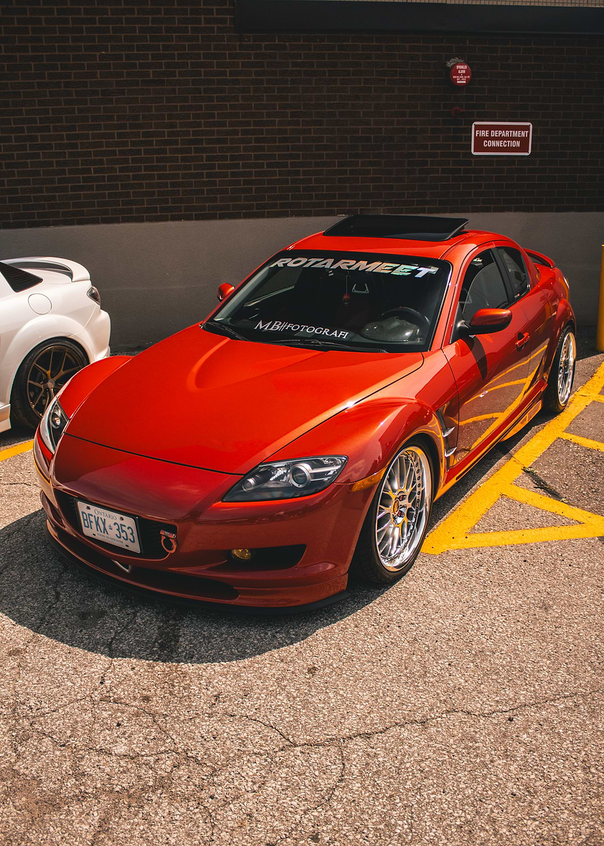 Red Rx 8 'Red Mazda RX-8' Poster, picture, metal print, paint by Scarlette ...